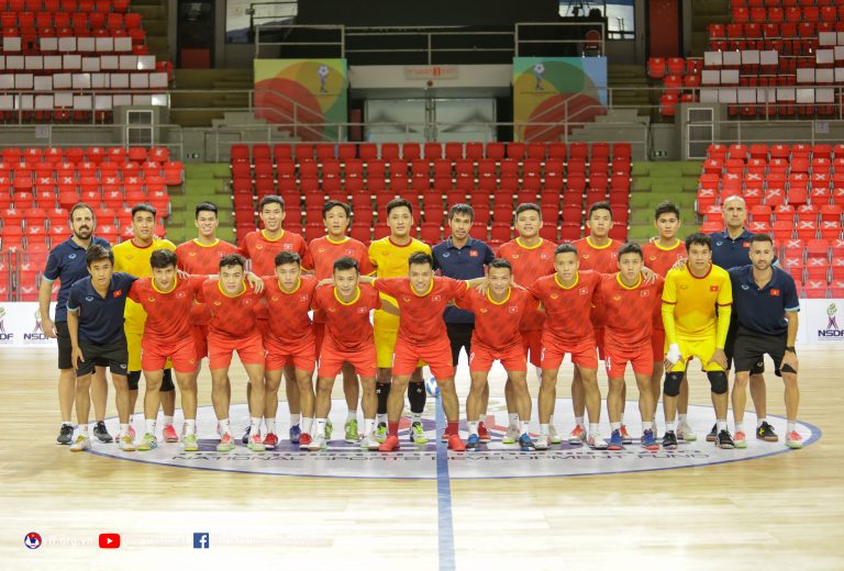 Tuyển Futsal Việt Nam có chiến thắng đậm đà ở trận thứ 2. Ảnh: VFF