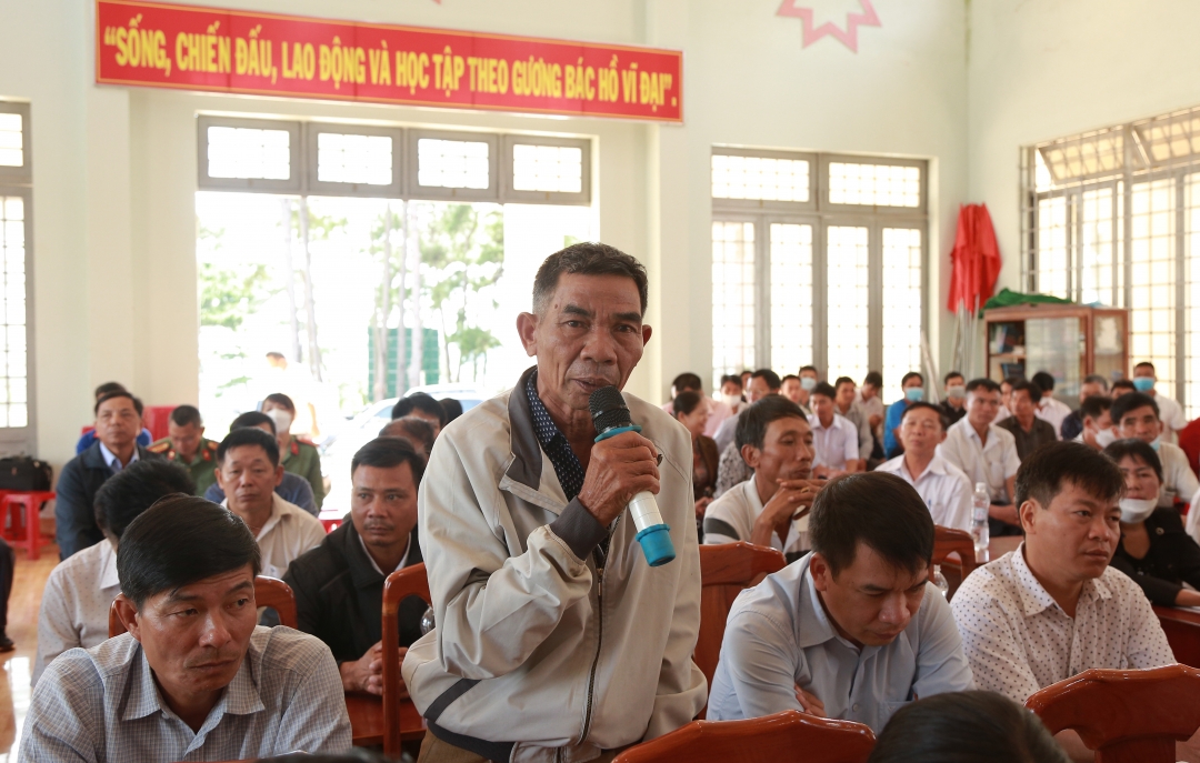 Đoàn Đại biểu Quốc hội tỉnh tiếp xúc cử tri tại huyện Ea H’leo