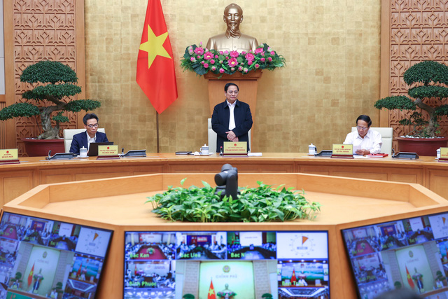 Thủ tướng Chính phủ Phạm Minh Chính phát biểu tại hội nghị (ảnh: Chinhphu.vn)