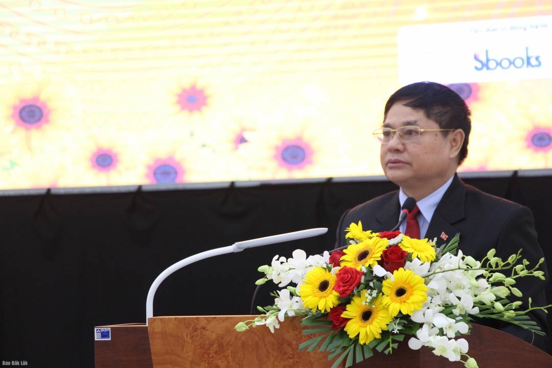 Phó Bí thư Thường trực Tỉnh ủy Phạm Minh Tấn phát biểu chỉ đạo hội nghị