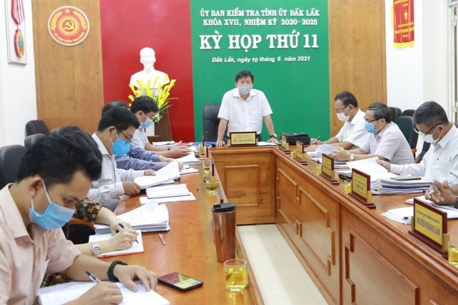 UBKT Tỉnh ủy Đắk Lắk tổ chức kỳ họp thứ 11. Ảnh: Hồng Chuyên