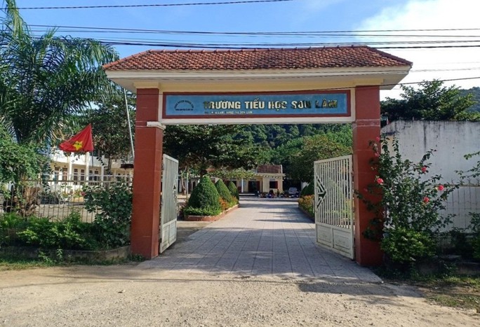 trường Tiểu học Sơn Lâm (huyện Hương Sơn, Hà Tĩnh) nơi xảy ra 