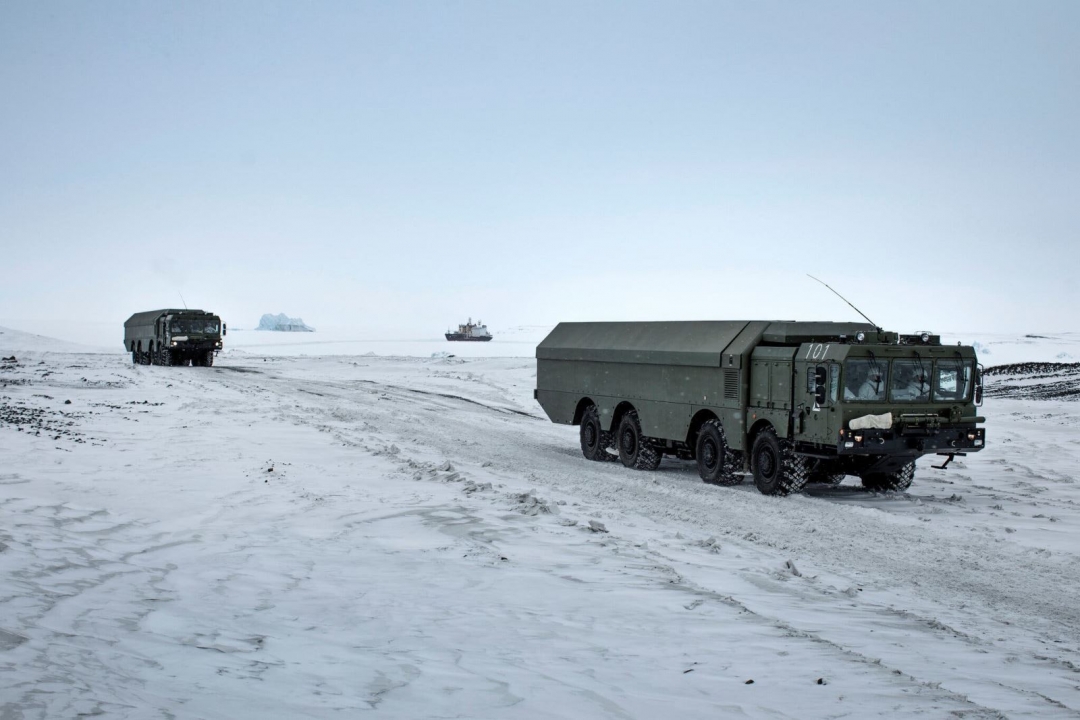 Quân đội Nga điều hệ thống tên lửa chống hạm từ căn cứ quân sự Trefoil, ở Bắc Cực. Ảnh: NYT
