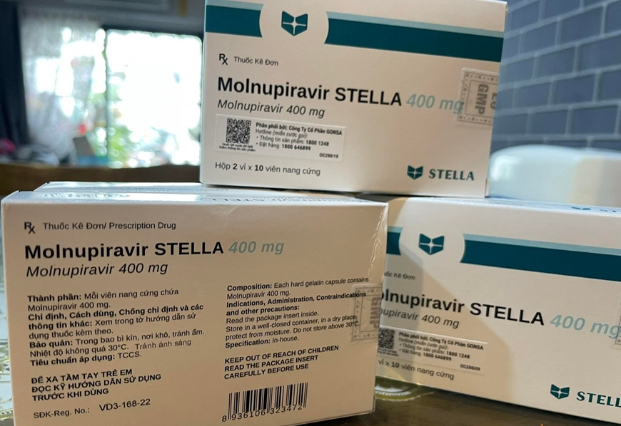 Ngày thứ ba bệnh nhân mắc COVID-19 test thấy âm tính thì vẫn nên tiếp tục uống Molnupiravir cho đến hết ngày thứ 5.