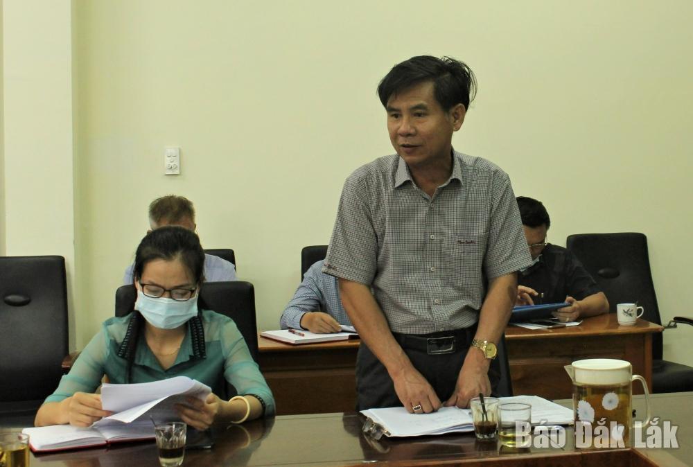 Chủ tịch UBND huyện Cư Kuin Võ Tấn Huy làm rõ thêm một số nội dung trong công tác giải quyết đơn thư khiếu nại, tố cáo trên địa bàn.