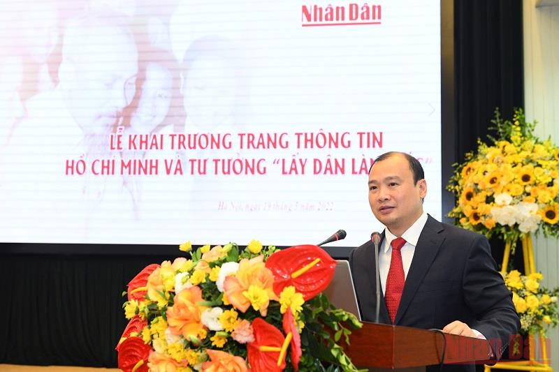 Đồng chí Lê Hải Bình phát biểu. 