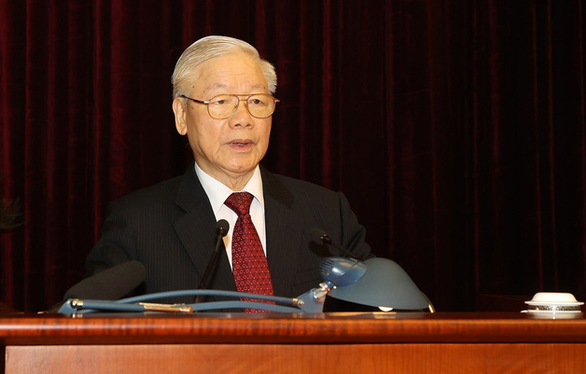 Tổng bí thư Nguyễn Phú Trọng phát biểu khai mạc hội nghị - Ảnh: TTXVN