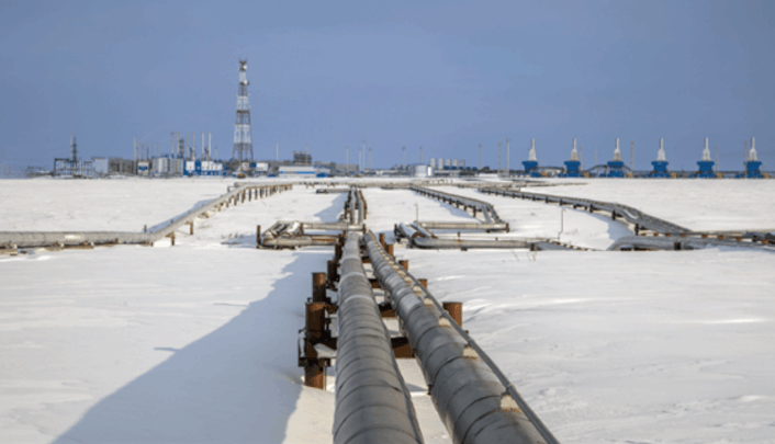 Một phần hệ thống đường ống Sức mạnh Siberia. (Ảnh: Gazprom/TTXVN)