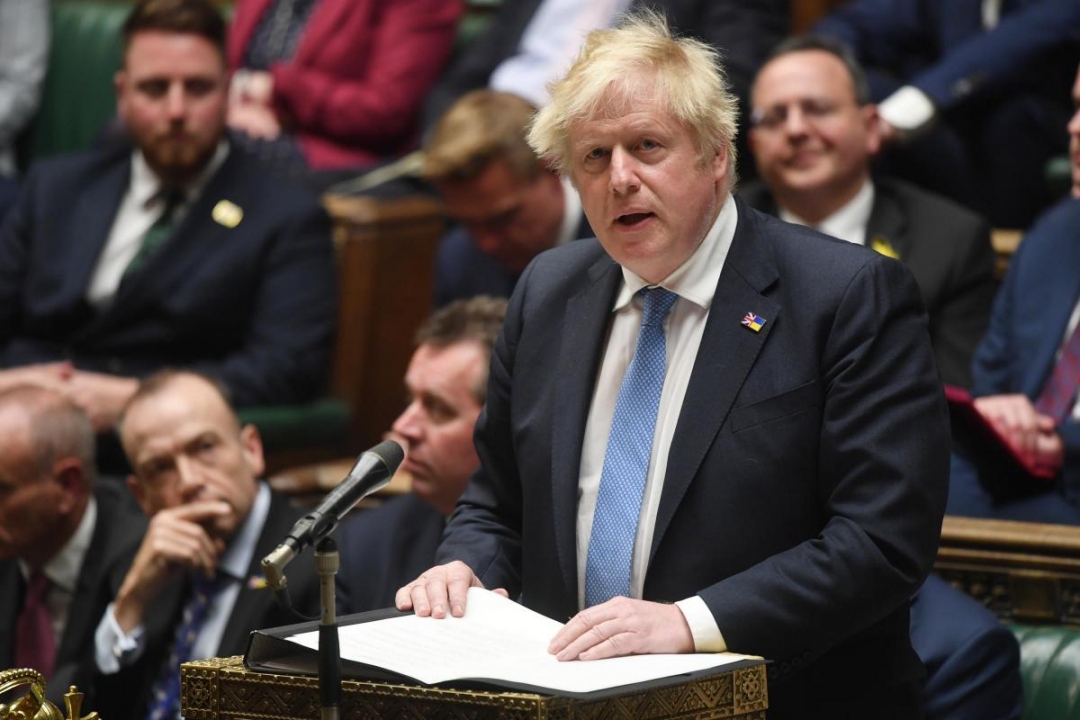 Thủ tướng Anh Boris Johnson tại phiên chất vấn của Hạ viện. Ảnh: Telegraph