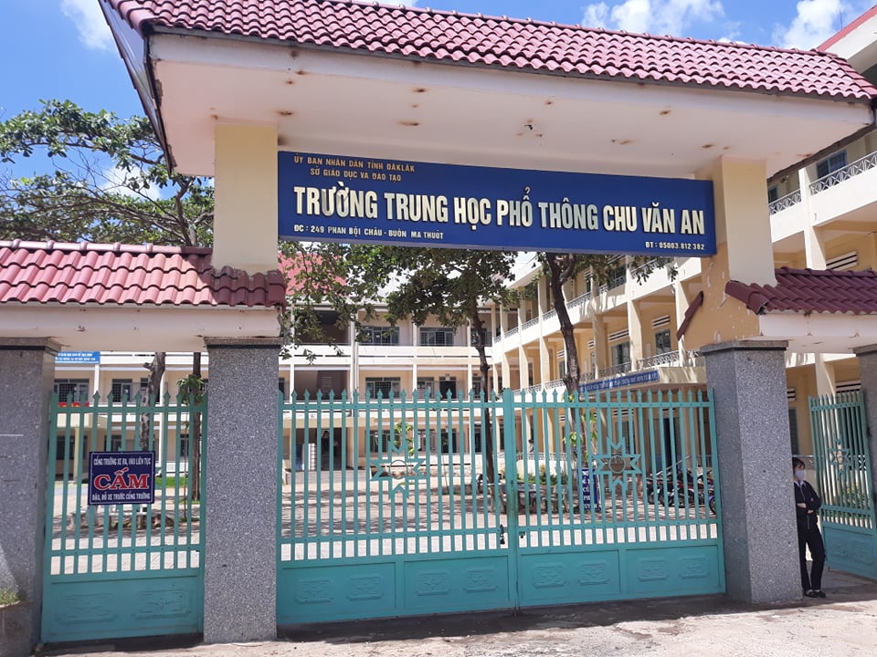 Trường THPT Chu Văn An (TP. Buôn Ma Thuột). (Ảnh minh họa)