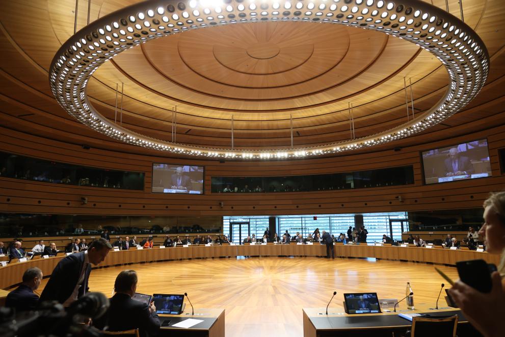 Quang cảnh cuộc họp của Hội đồng Đối ngoại EU ngày 17/10. Ảnh: ec.europa.eu