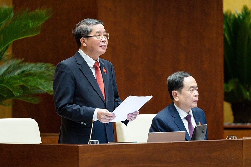 Phó Chủ tịch Quốc hội Nguyễn Đức Hải điều hành phiên làm việc. Ảnh: Quochoi.vn