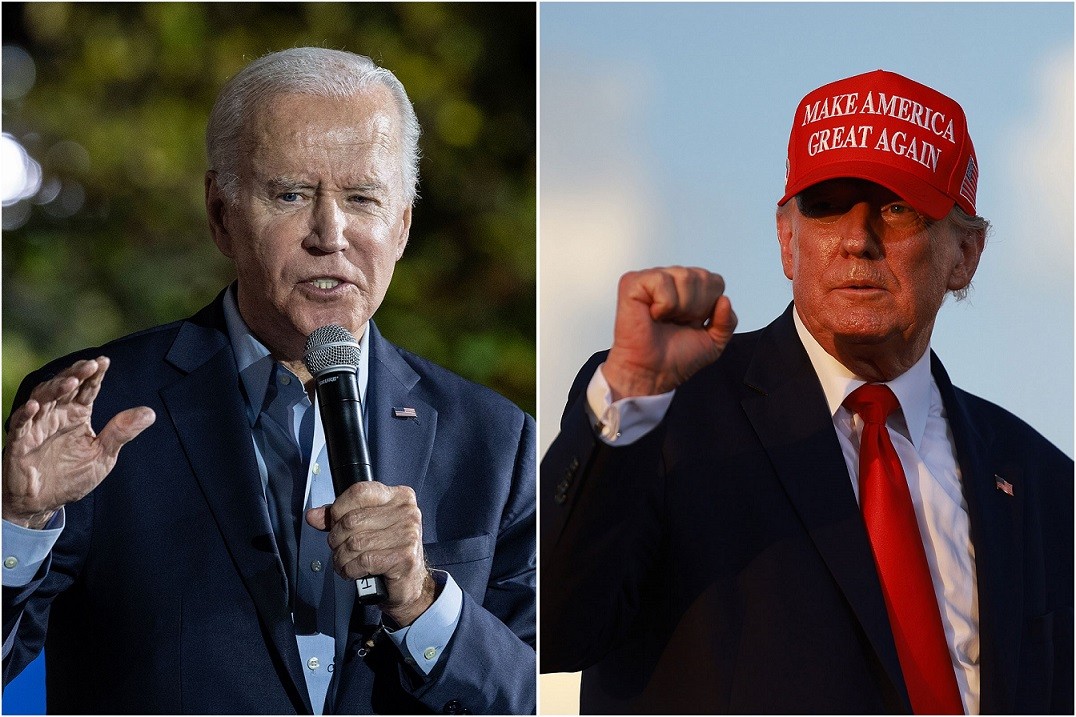 Bầu cử giữa kỳ Mỹ: ‘Phiếu đại đại cử tri’ thuộc về nền kinh tế, giấc mơ Mỹ sẽ vượt lên? Ảnh: Đương kim Tổng thống Mỹ Joe Biden và cựu Tổng thống Donald Trump. Ảnh: Getty Images