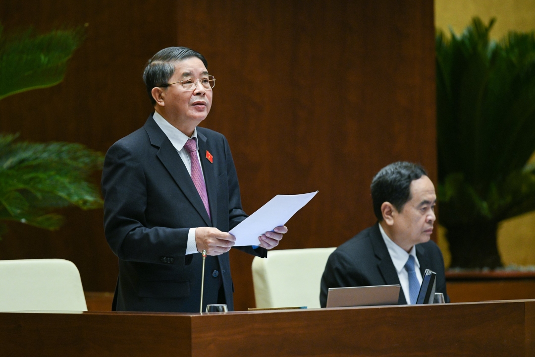 Phó Chủ tịch Quốc hội Nguyễn Đức Hải điều hành phiên làm việc. Ảnh: Quochoi.vn