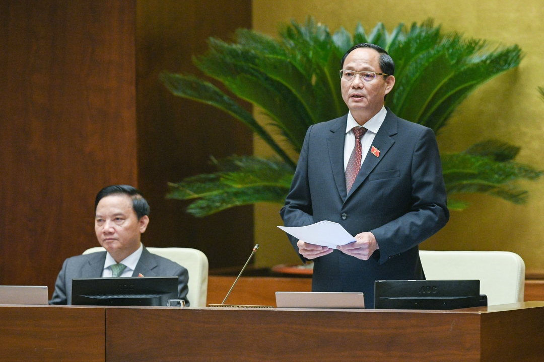 Phó Chủ tịch Quốc hội Trần Quang Phương điều hành phiên làm việc. Ảnh: Quochoi.vn