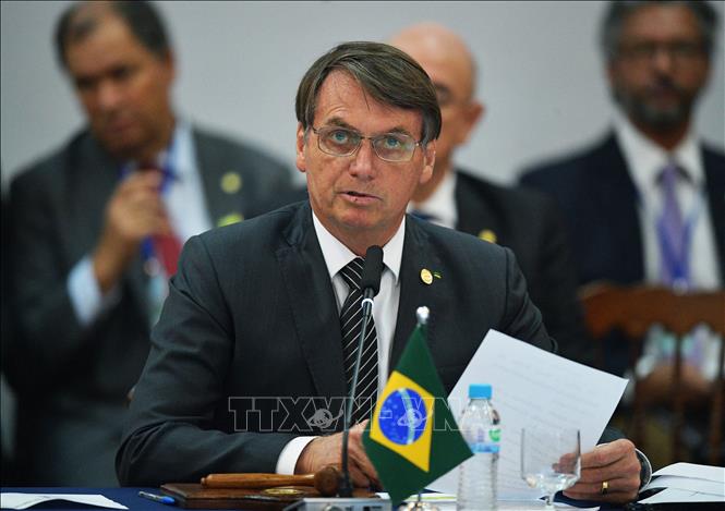 Tổng thống Brazil Jair Bolsonaro. Ảnh: AFP/TTXVN