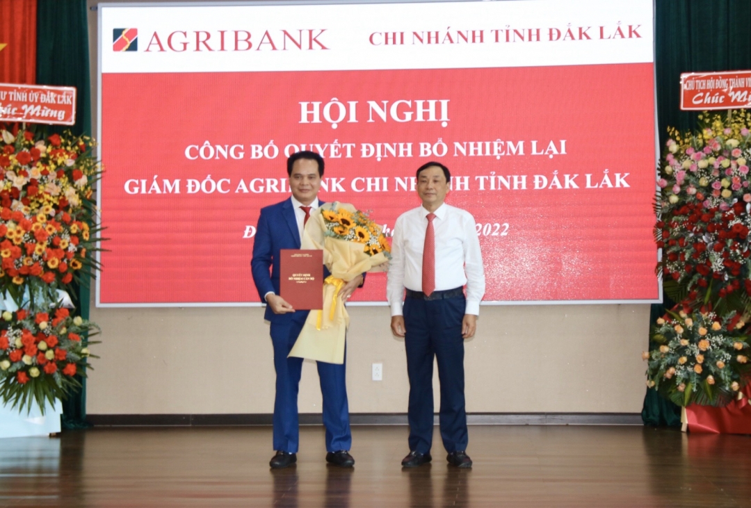 Ông Vương Hồng Lĩnh tiếp tục giữ chức Giám đốc Agribank Đắk Lắk