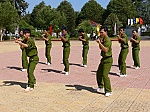 Phần thi võ thuật của CA huyện Krông Bông 