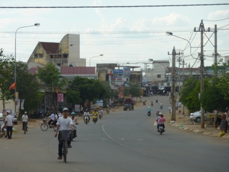 Một góc trung tâm huyện Krông Ana.