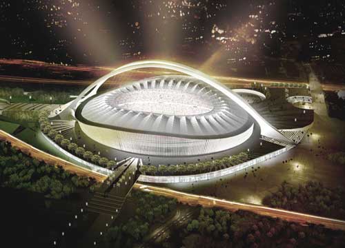 Moses Mabhida rực rỡ, kiêu kỳ