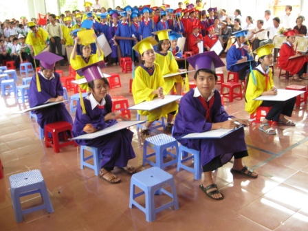 Học sinh tham gia cuộc thi 