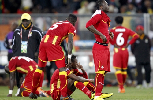 Nỗi thất vọng của các cầu thủ Ghana