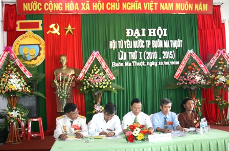 Chủ tịch đoàn Đại hội. (Ảnh: Phạm Huỳnh)