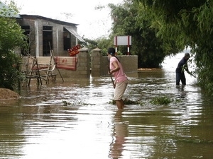 Người dân Quảng Trị đang vật lộn với lụt lội