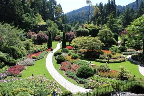 Trải rộng trên diện tích 20 hecta, Butchart Gardens là tổng thể của nhiều khu vườn tuyệt mỹ (vườn hồng, vườn kiểu Italy, vườn kiểu Nhật...) khiến người ta liên tưởng tới cảnh trí thần tiên của "vườn địa đàng". 