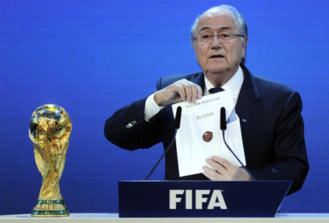 Chủ tịch FIFA Sepp Blatter công bố nước chủ nhà VCK World Cup 2018