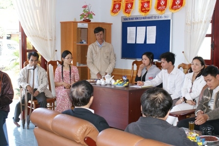Giao lưu CLB người khuyết tật tại xã Hòa Thuận.