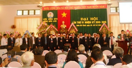 Ra mắt Ban Chấp hành Liên minh HTX tỉnh nhiệm kỳ 2010-2015.