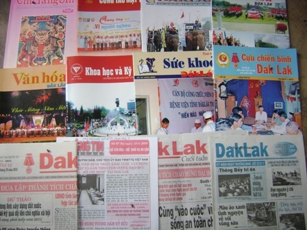 Các ấn phẩm báo chí của tỉnh Dak Lak.