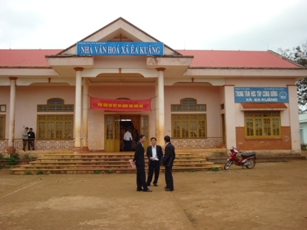 Trung tâm học tập cộng đồng xã Ea Kuăng (huyện Krông Pak) nơi học tập của đông đảo người dân trên địa bàn.