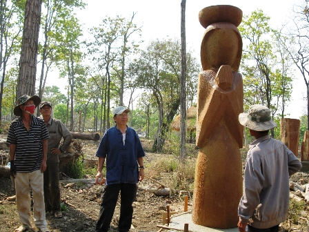 Tác phẩm "Thiền" của tác giả Vương Học Báo.