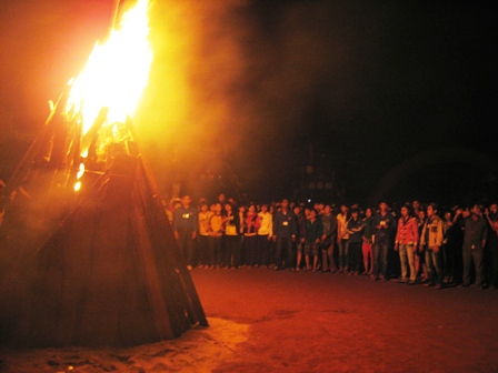 Đêm lửa trại để lại nhiều dấu ấn đẹp đối với từng đoàn viên, thanh niên tham gia.
