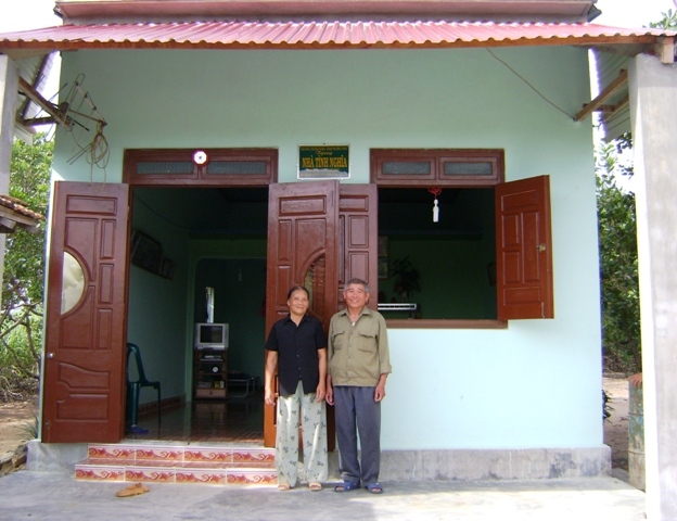 Căn nhà tình nghĩa của gia đình ông Vũ Xuân Tiến (thôn 5, xã Ea Pil, huyện M’Drak).