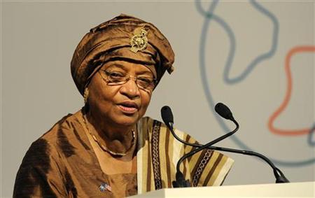 Nữ Tổng thống Liberia, Ellen Johnson Sirleaf, một trong ba người nhận giải Nobel hòa bình năm nay