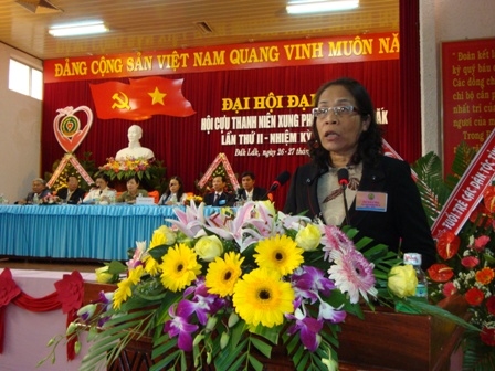 Phó Chủ tịch UBND tỉnh Mai Hoan Niê Kdăm phát biểu chỉ đạo Đại hội 