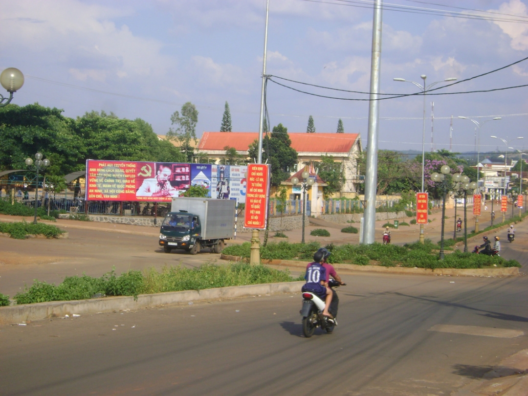 Một góc thị trấn Ea Drăng, huyện Ea H’leo.  