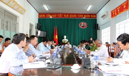 Quang cảnh buổi làm việc.