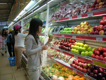 Siêu thị Co.opMart Buôn Ma Thuột không bán trái cây Trung Quốc. 