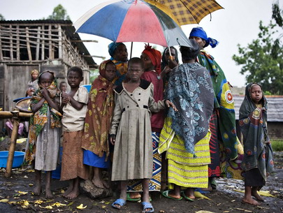 Hàng trăm nghìn người dân Congo đã phải rời bỏ nhà cửa vì bạo lực. Ảnh: Internet