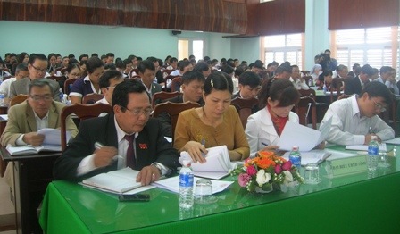 Các đại biểu tham gia kỳ họp