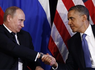 Tổng thống Nga và Mỹ là 2 trong số những gương mặt lãnh đạo chi phối tình hình  thế giới 2013. (Nguồn: Internet)  