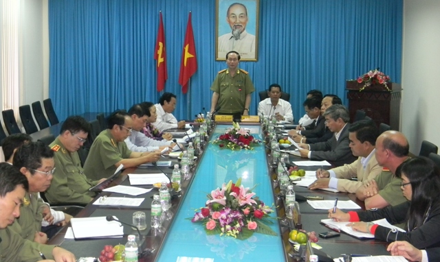 Đại tướng Trần Đại Quang phát biểu tại buổi làm việc