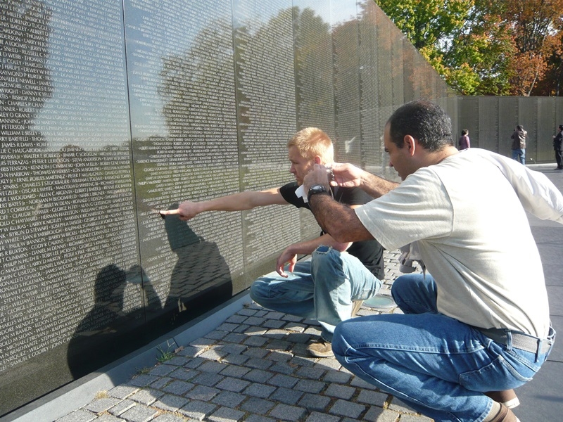 Khu tưởng niệm chiến tranh Việt Nam ở Washington, D.C  Ảnh: T.M.T
