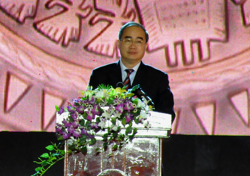 Ủy viên Trung ương Đảng, Phó Thủ tướng Chính phủ Nguyễn Thiện Nhân phát biểu chào mừng lễ hội