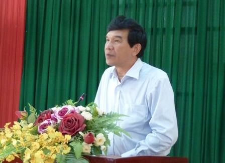 Chủ tịch UBND tỉnh Hoàng Trọng Hải phát biểu tại Hội nghị