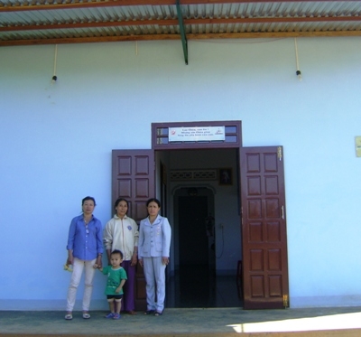 Căn nhà của mẹ con Trần Thị yên do Hội hỗ trợ xây dựng năm 2012.